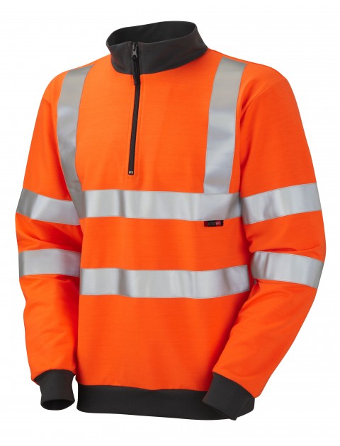 Leo Brynsworthy Class 3 1/4 Zip Sweatshirt SS01-O High Visibility